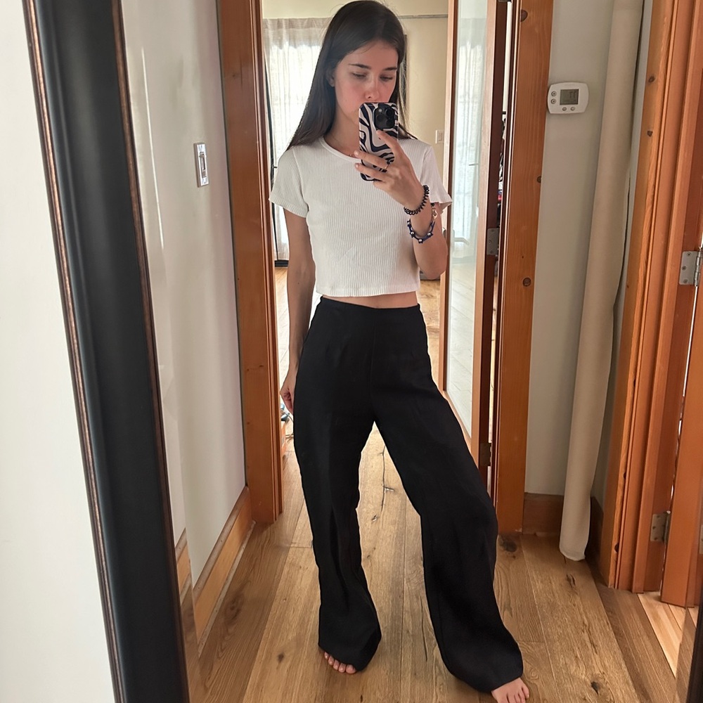 Faithfull the Brand Linen Wide Leg Pants